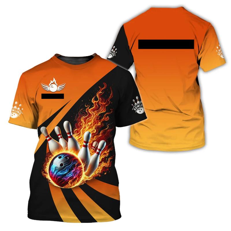 

Горячая Распродажа 3D Принт Футболка для Боулинга Мужская Футболка с Именем на Заказ Командная Футболка Спортивная Оверсайз Топы с Коротким Рукавом Летняя Футболка с Круглым Вырезом 6XL