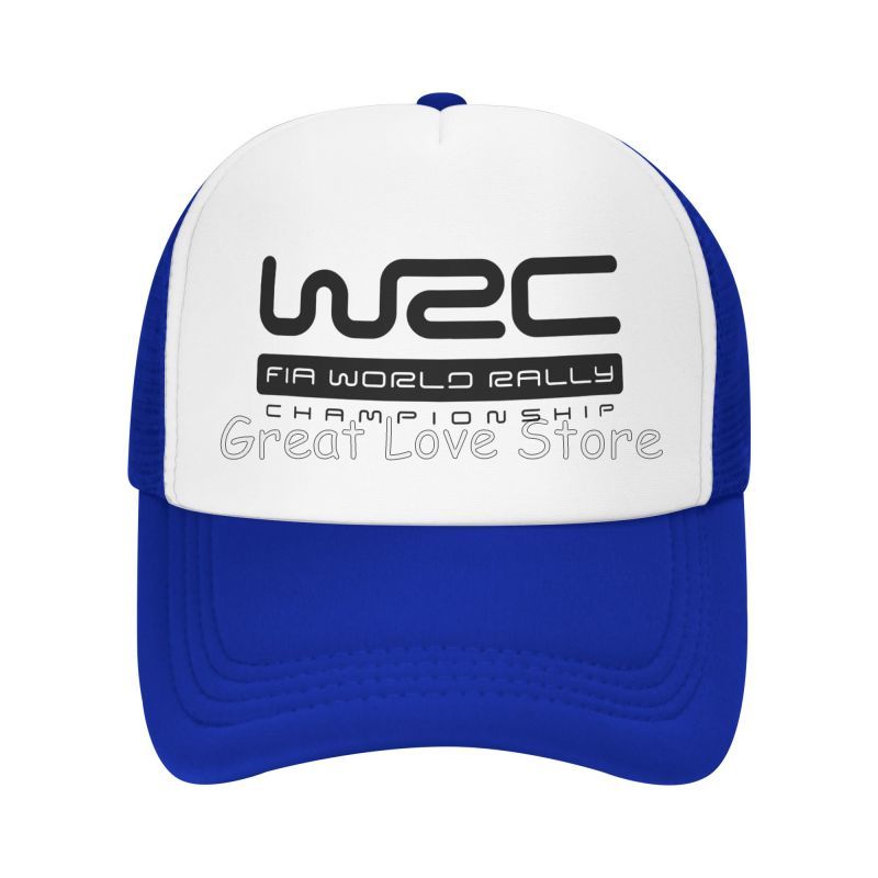 

Сетчатая бейсболка WRC World Rally Championship для активного отдыха, гонок на раллийных автомобилях, с застежкой snapback, летняя, дышащая, с козырьком Adjustable синий