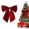 Velvets Christmas Bowknot Ornament For Holiday Tree Decorations And Festival Home Parties