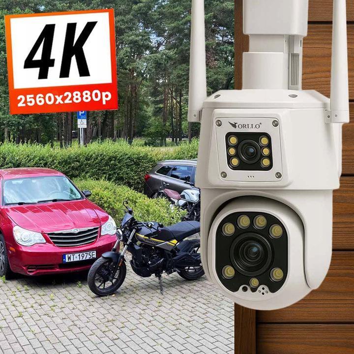 Orllo TZ8 Dual 4MP+4MP 4G SIM LTE Wi-Fi IP Camera
