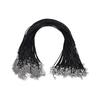 100Pcs Wax Line Necklace Pendant Charms Cord Beads String Lobster Strap Rope Diy