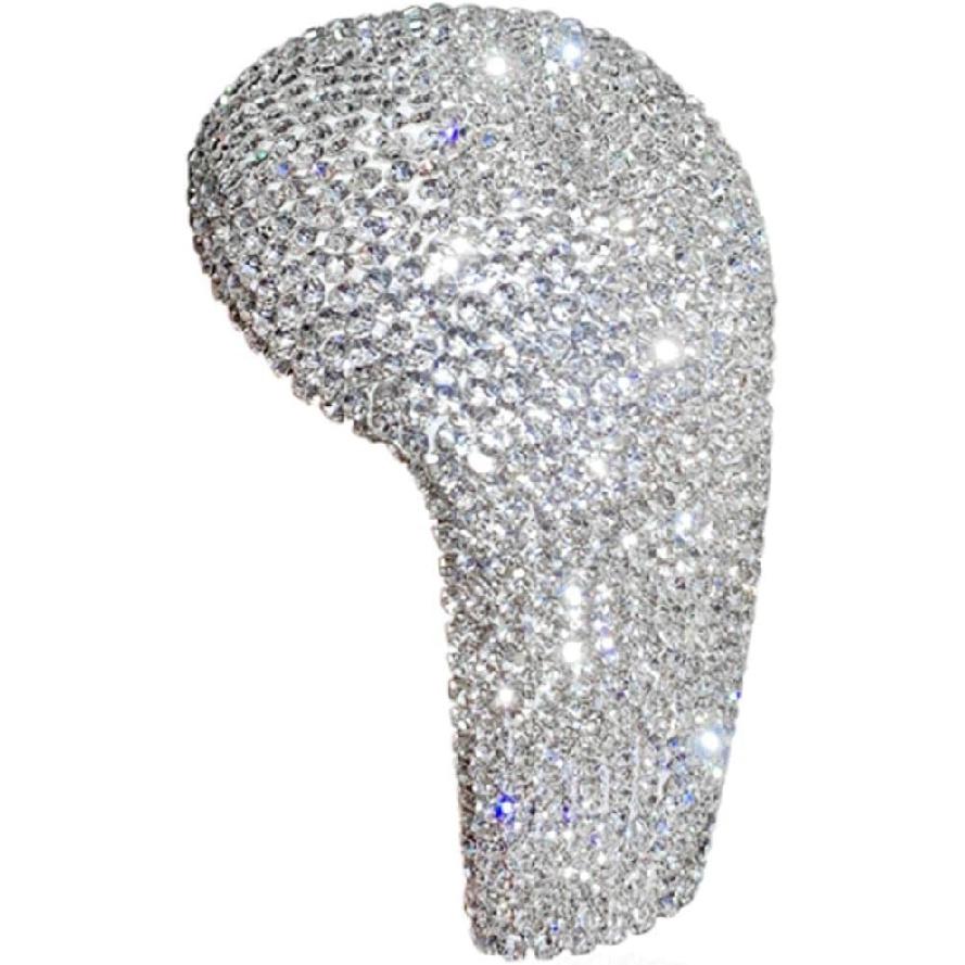 Compatible with Toyota Corolla Camry Avalon Levin Accessories Bling Shift Gear Lever Car Interior Bling Accessories for Women Fashion Rhinestone