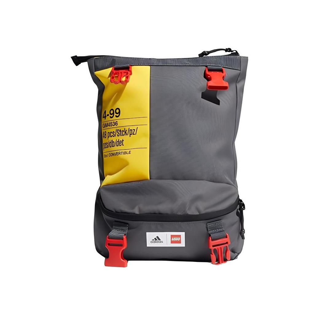 Adidas Lego Large Capacity Color Block Polyester Waist Bag Unisex Waist Bag Gray GM4536 Gray