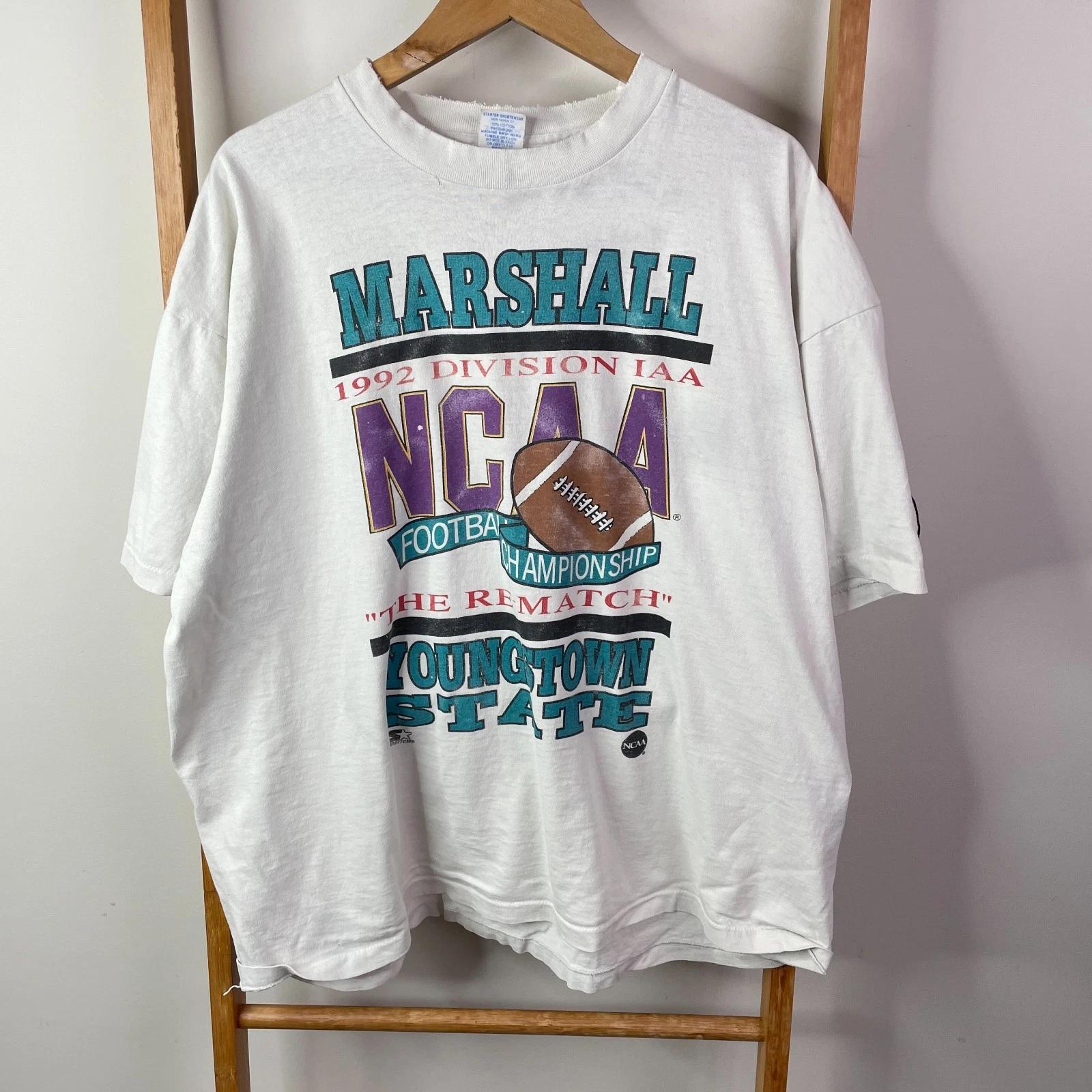 Vintage 1992 Division IAA NCAA Football Championship Shirt Men Extra Large White 3XL