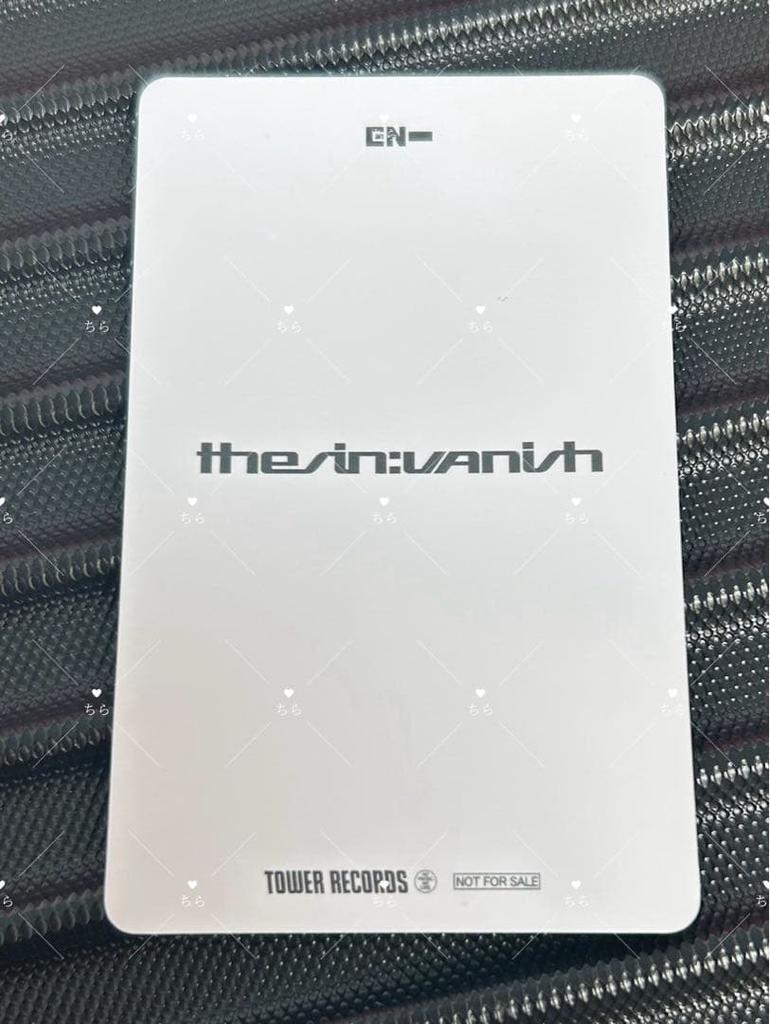 [USED] ENHYPEN THE SIN: VANISH Popua Bonus Trading Card Jay