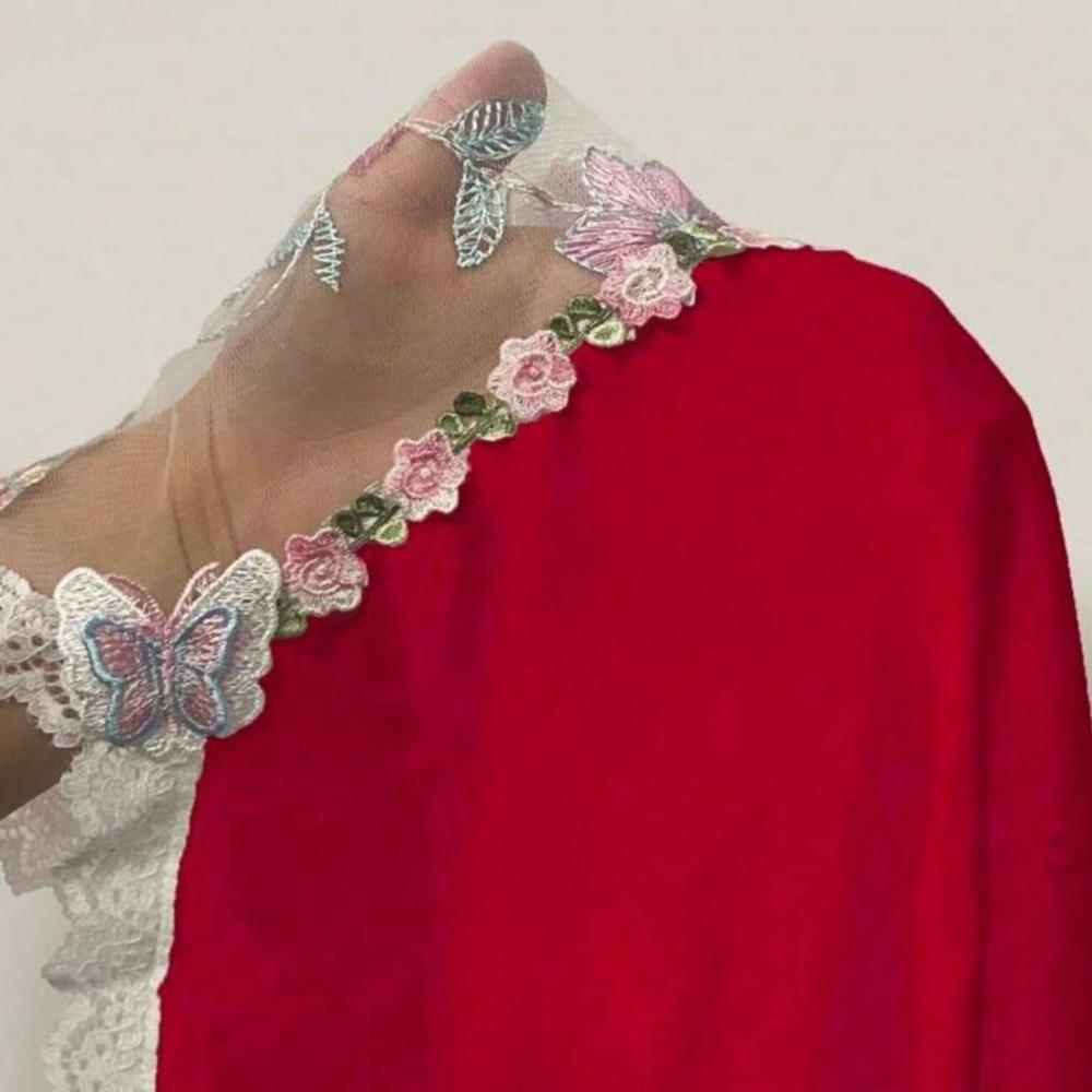 Embroidered Women's Pajama Dress Thin Lace Bow Slim Sling Nightgown  Party Club