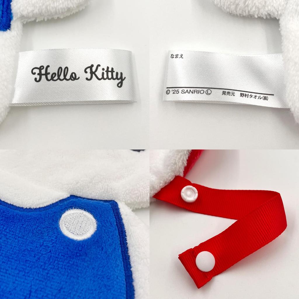 Nomura Towel Sanrio Characters Plush Hand Hello Character Wiping Absorbent and Hand Wipe Towel, Kitty, Towel, Microfiber, Fluffy,