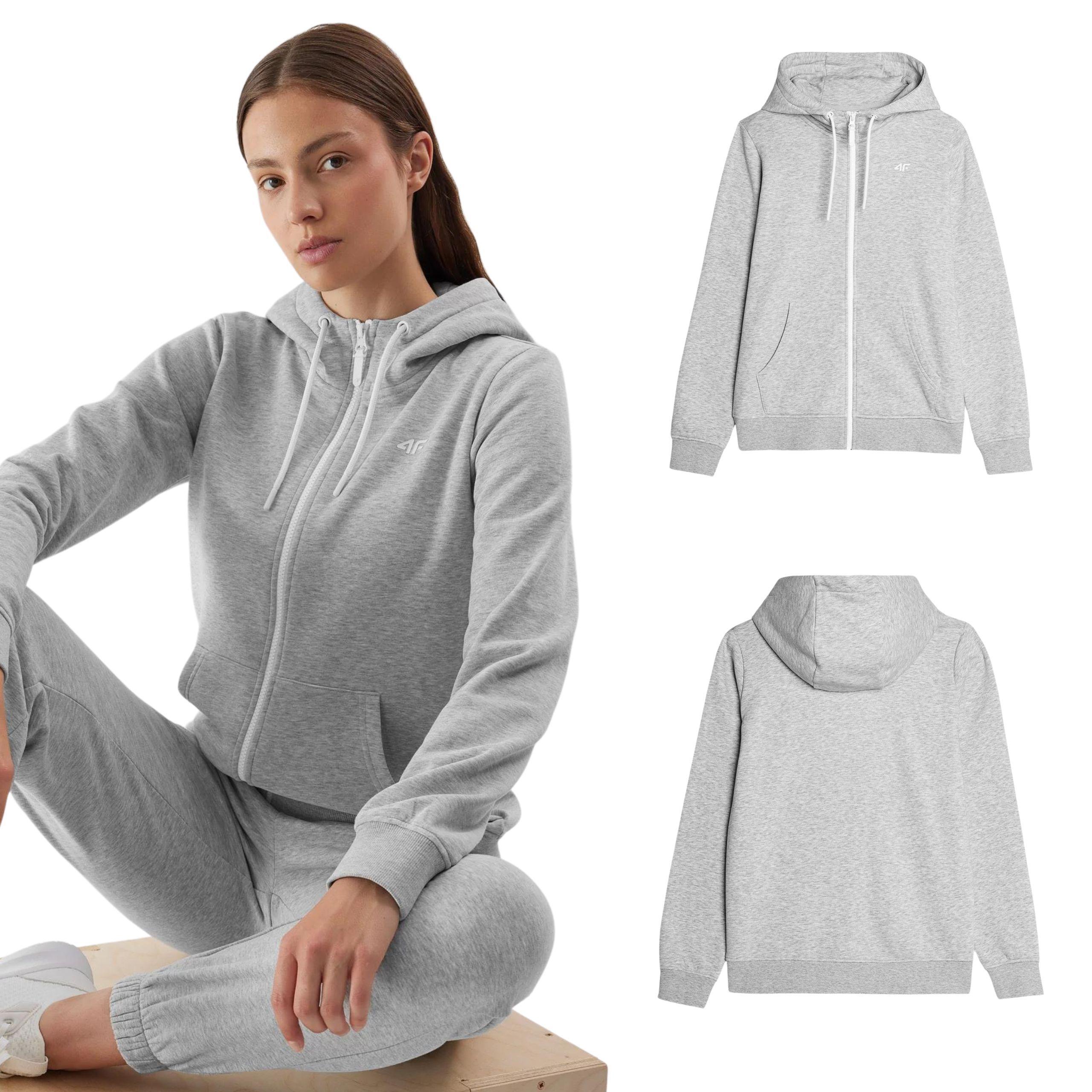 

Худи женское 4F Серое 4FAW23TSWSF0730-27M размер Xs