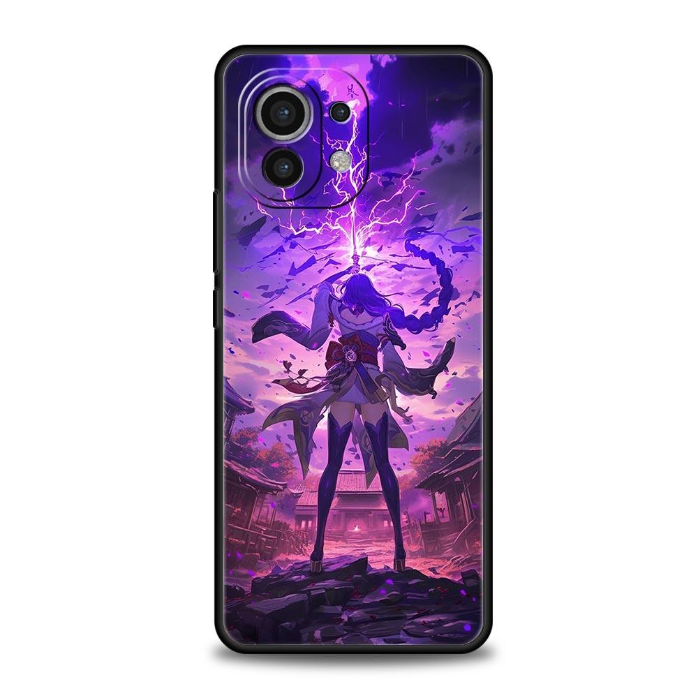 

Чехол Для Xiaomi Mi 15 14 13 12 11 Lite 14T 13T 12T 11T Pro Poco X7 X6 X5 X3 Pro F6 F5 F4 Обложка Райдэн Сёгун Genshin Impact Poco X5