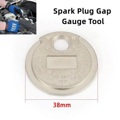 1 stück Zündkerze Abstand Gauge Werkzeug Messung Münze-Typ 0,6-2,4mm Palette Zündkerze Gage Abstand werkzeug Fühler