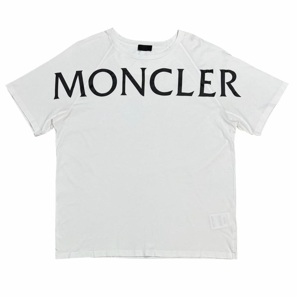 MONCLER Front Logo T-Shirt White Men's Size XL Model G10918C7C510829H8