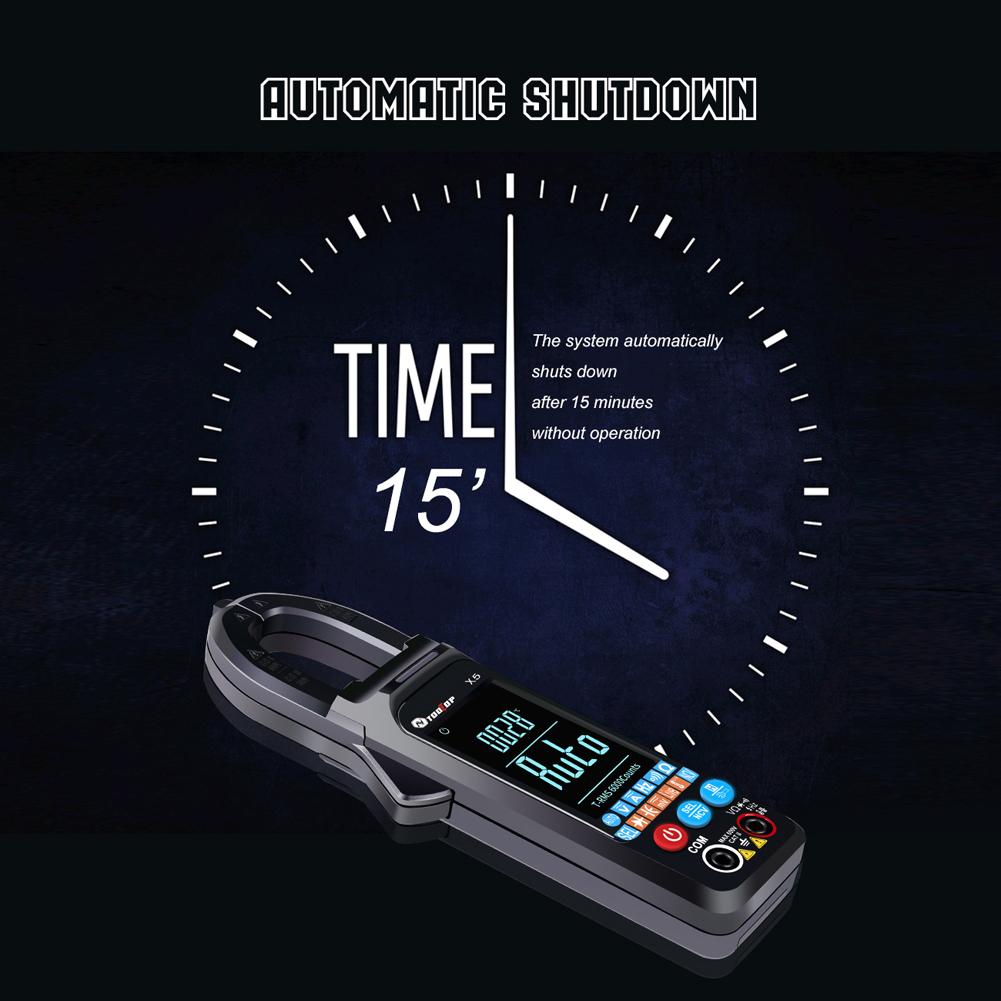 TOOLTOP X5 Handheld Portable Multifunction Clamp Meter LCD Display  Celsius / Fahrenheit  Switch NCV Measuring Direct