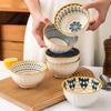 Gonghe Jingpin Japanese Nordic Ceramic Rice Bowl Set, 6-Piece