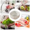 Küchensiebe Schüssel Set Multifunktionale Waschschüssel und Sieb Doppelschichtige Abtropfschüssel Obst Gemüse Waschkörbchen