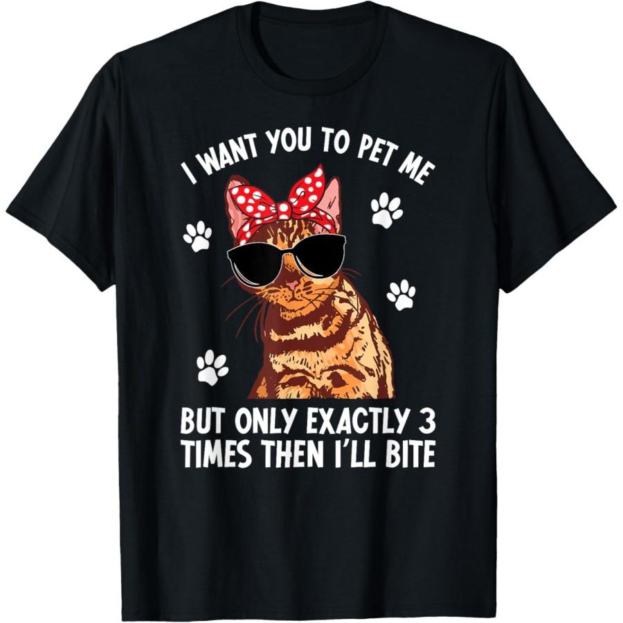 

Pet Me Bengal Cat Owner Bengal Cat Mom Bengal Cat Dad T-Shirt S