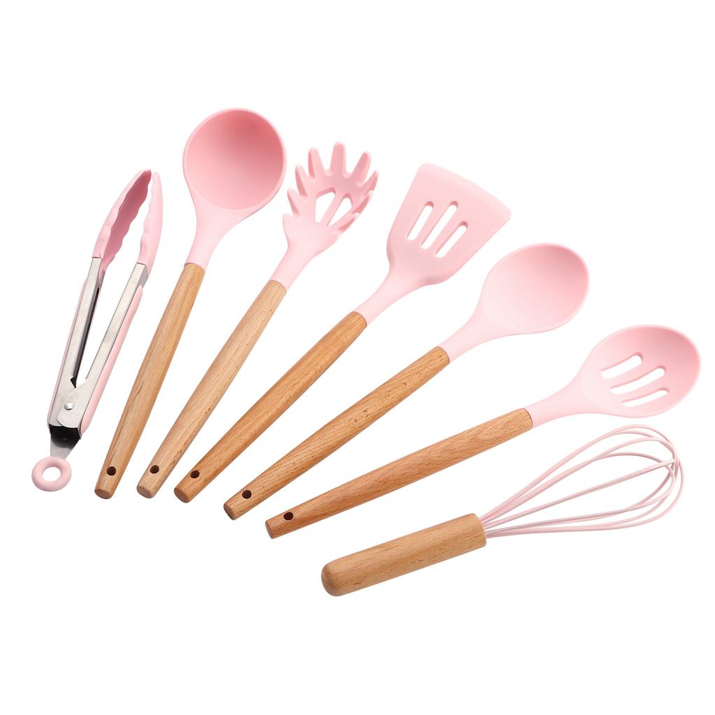 12PCS/Set Silicone Kitchen Cooking Utensils Baking Tool Heat Resistant Non Stick Kitchen Gadget