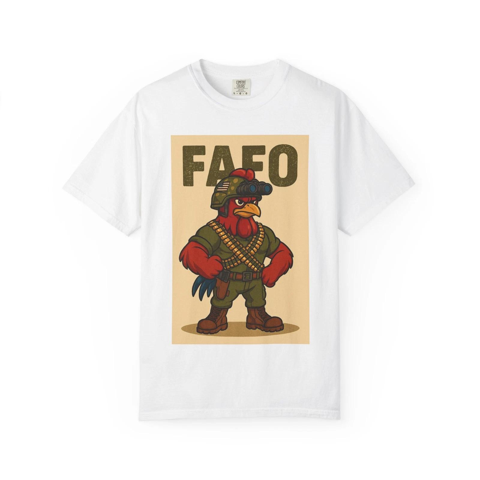 FAFO Unisex Garment-Dyed T-Shirt, Casual Tee, Funny Graphic Shirt, Gift [...] S