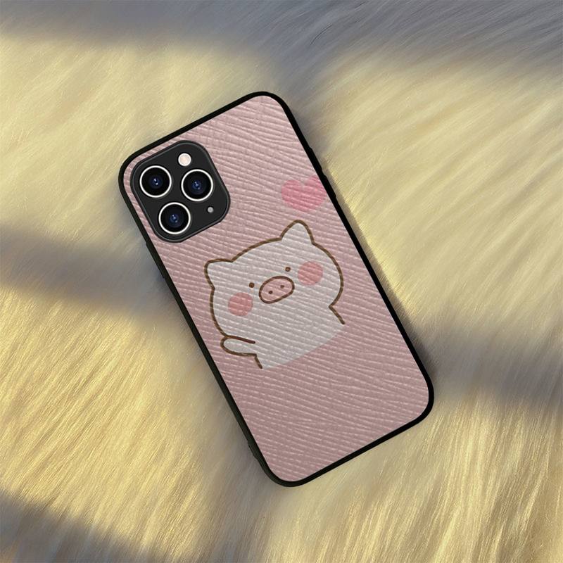 

Чехол для телефона с изображением милой свиньи из твердой кожи для iPhone 11 12 13 Mini Pro Max 8 7 Plus SE 2020 X XR XS Coque iphone 13promax3