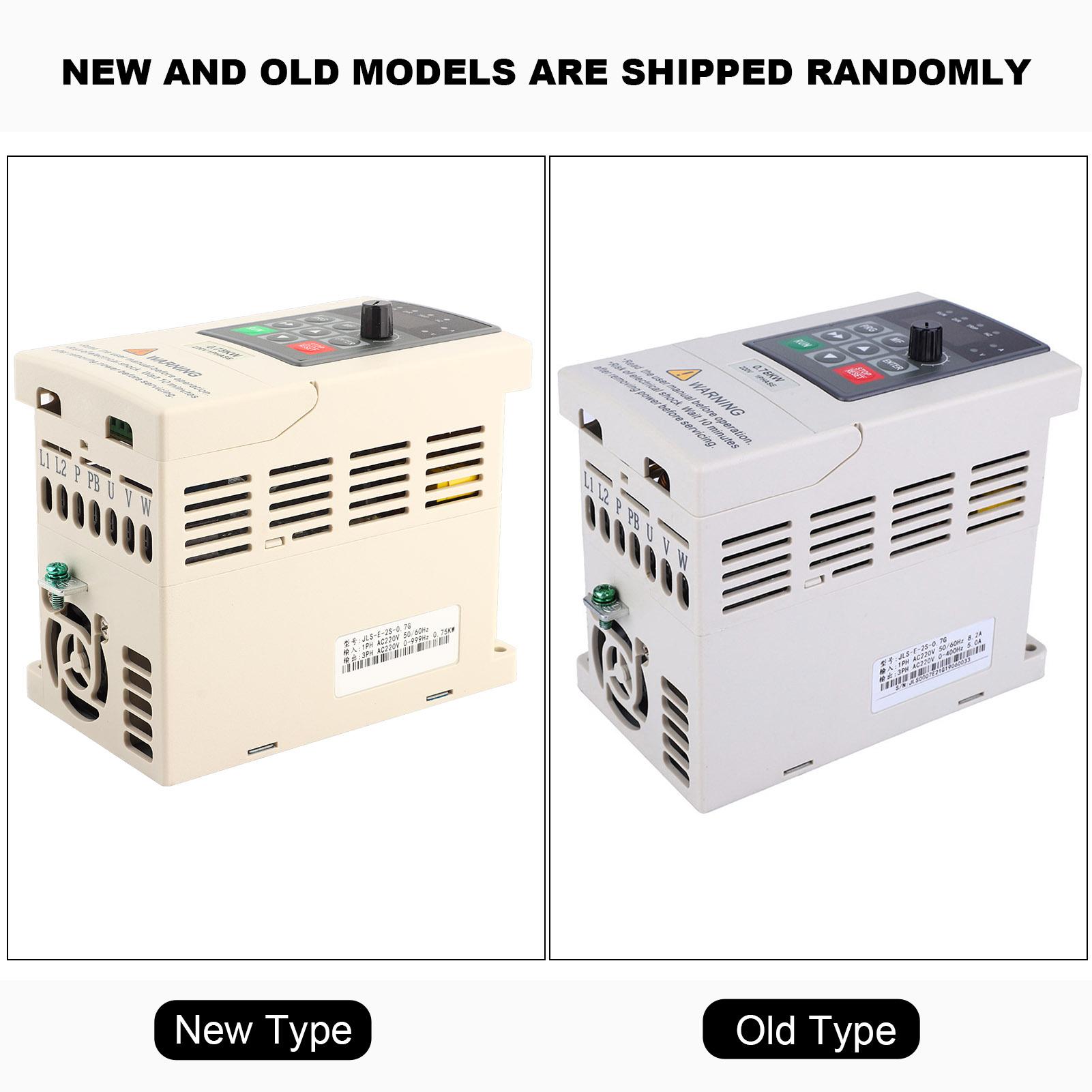 

220V 0.75KW VFD Frequency Drive Inverter 1-Phase Input 3-Phase Output Frequency Drive Inverter