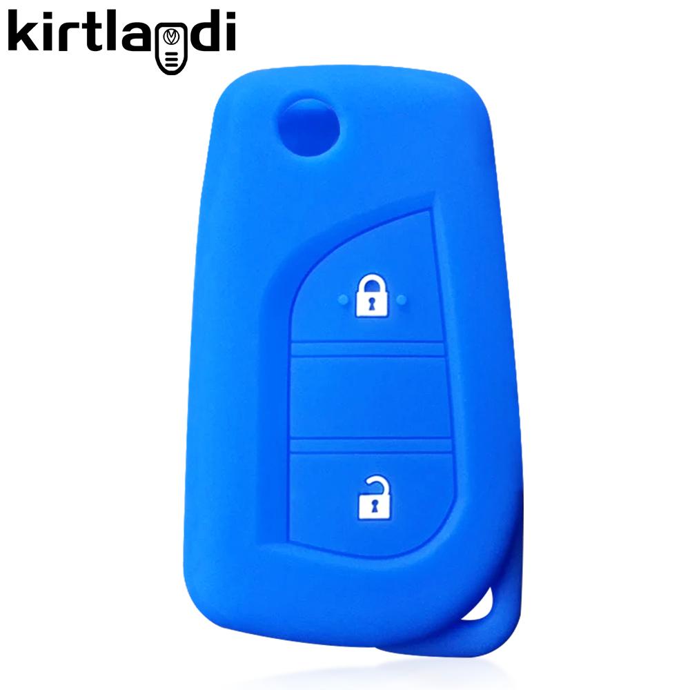 Key Cover Fob for Toyota Corolla Im Aygo Camry Levin Verso Yaris Prius Auris 2014 RAV4 Fortuner II C-HR Car Accessories Keychain