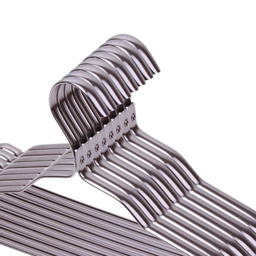 10 Stück Aluminiumlegierung Anzug Kleiderbügel Anti Kleiderschrank Organizer Wäscheständer für Wäsche Zuhause