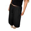 Damen Wide Leg Jogginghose Lockerer Gerader Schnitt mit Taschen für Freizeit und Sport