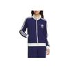 Adidas Originals Zip Collar Striped Jacket Women Jacket Deep-Blue Han-Jade-White JX2802