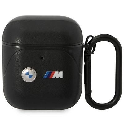 BMW Bma222Pvtk Airpods 1/2 Coverczarny/Black Leather Curved Line