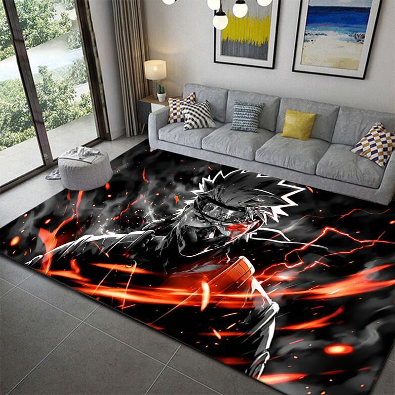

Naruto Ninja Village Emblem Rug Soft Non-Slip Washable Carpet for Home Decor 60x90cm