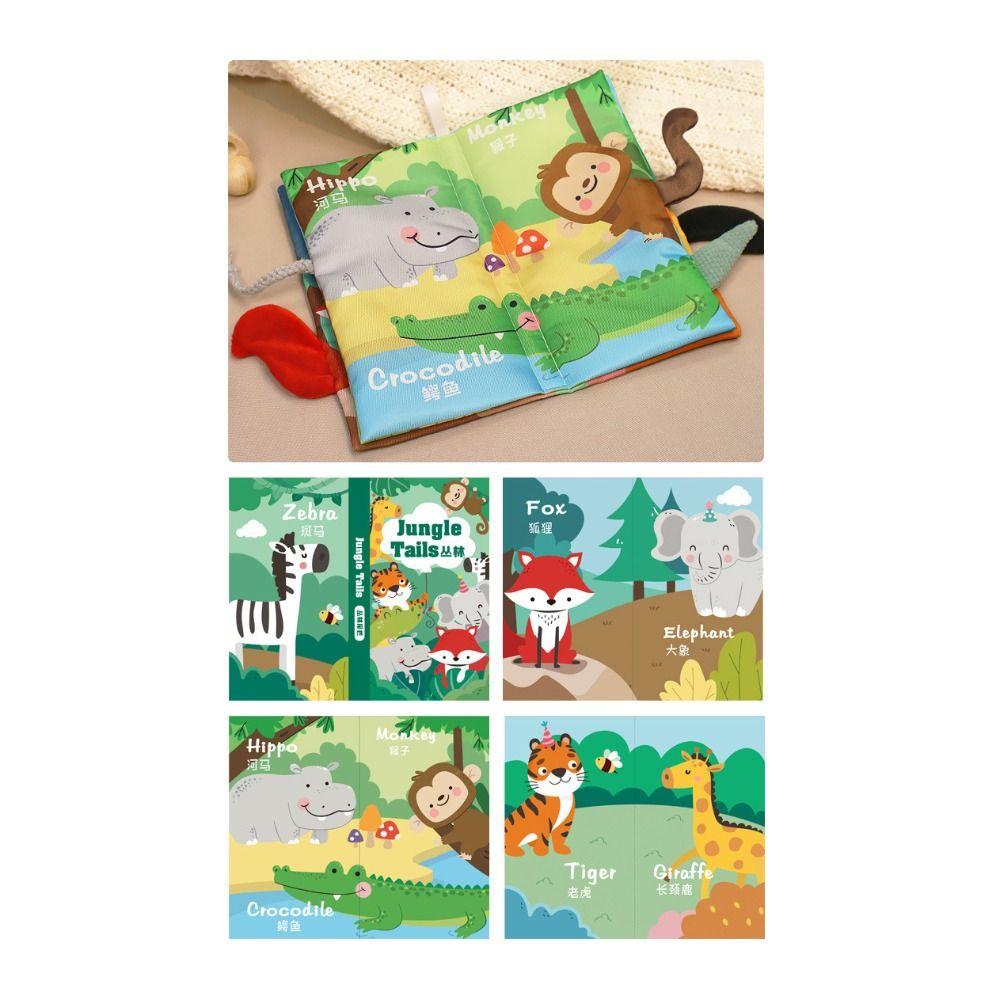 Parent-child Baby Cloth Book Sound Paper Puzzle Cloth Book  Intelligence Development