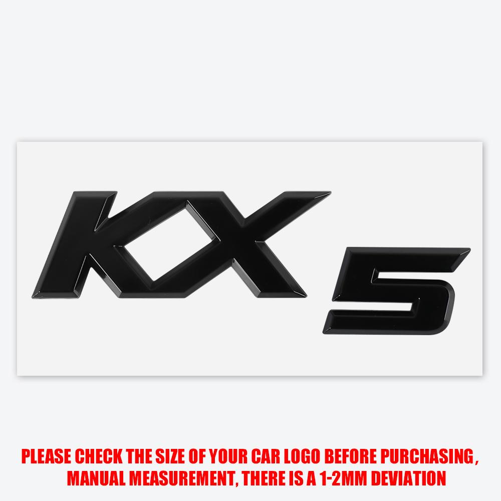 3D ABS Styling K3 K4 K5 KX5 Badge Car Body Rear Trunk Sticker Decor Auto Accessories For Kia K2 Ceed Carnival Picanto Soul EV6