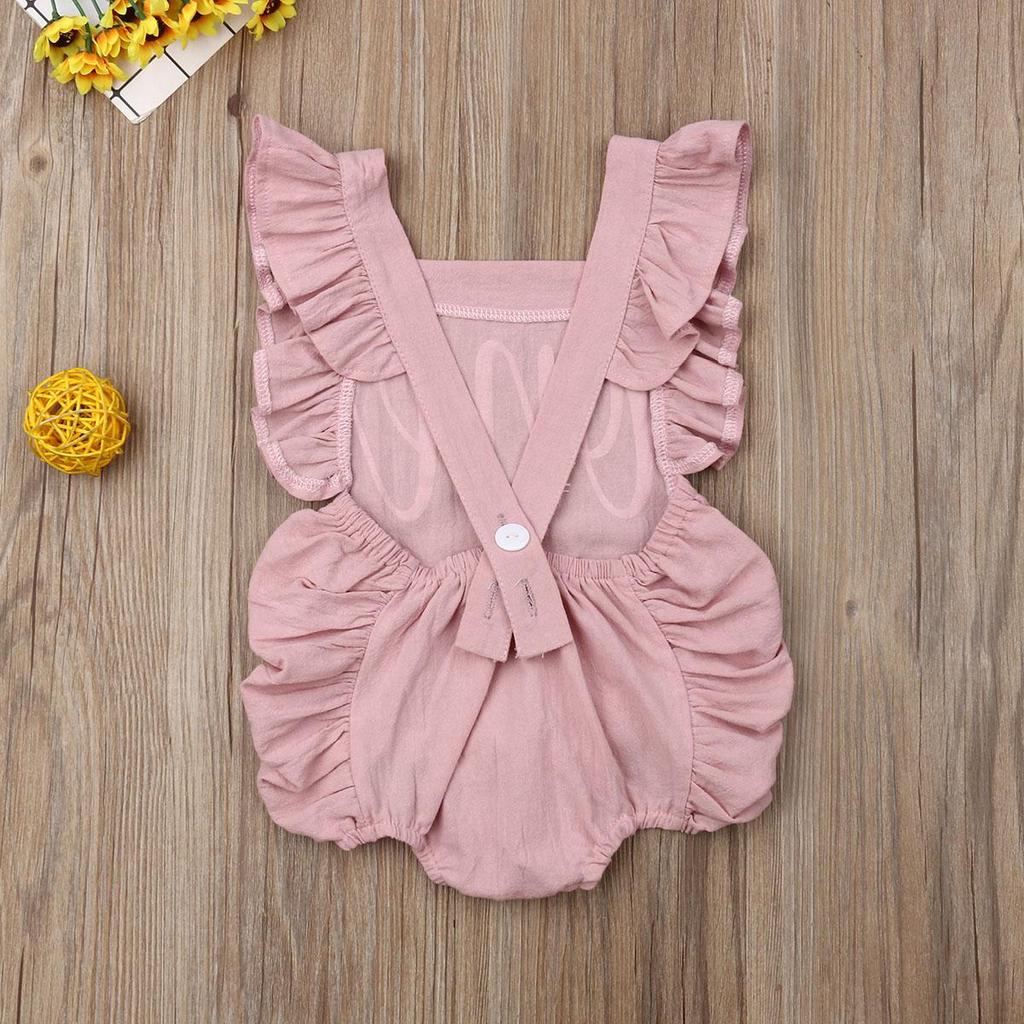 Neugeborenen Baby Mädchen Strampler Kleidung Outfit Sunsuit Sommer Overall Body