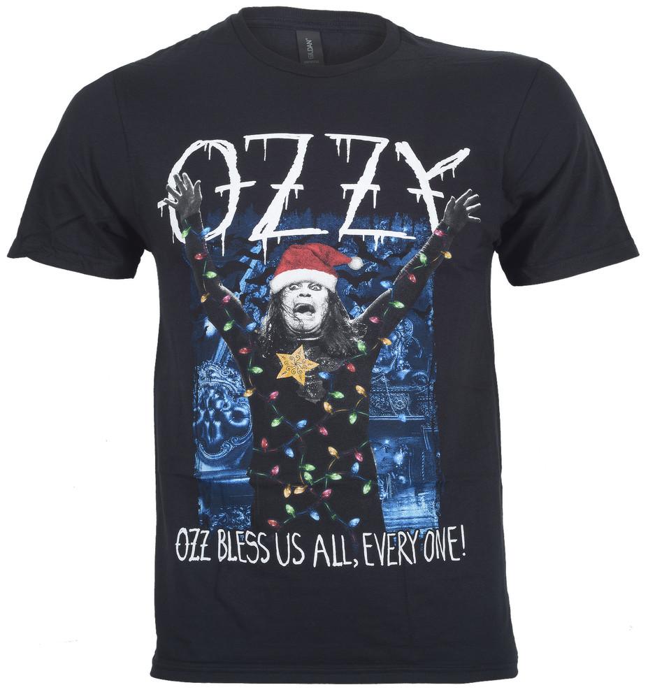 

Ozzy Osbourne T Shirt Christmas Black Arms out Holiday Official New 2XL