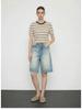 JOCORBEI Retro Ripped Cotton Distressed Straight Denim Shorts (Spring 2026)