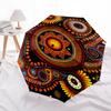 Spiral Mandala Theme Automatic Open/Close Umbrella, Portable 3 Fold Compact Umbrella for Men & Women, Valentine's Day Mother's Day Gift0725025