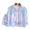 New Girls' Toddler Colorful Summer Sunscreen Shirt & Three-Piece Set TX889
