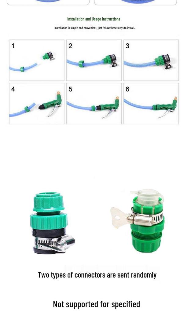 High-Pressure Car Wash Water Gun Set with Antifreeze Hose for Cleaning and Watering