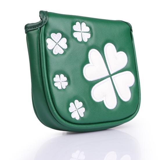 Kryt hlavy golfové hole s magnetickým zavíráním Jetel odolný proti poškrábání Vyšívaný kryt chrániče golfového hole Ochranné vybavení