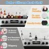 Magnetic Silicone Spice Rack for Stove Oven Top Storage Holder Kitchen Organizer Drying Pad Non Slip Heat Resistant Tool Shelf
