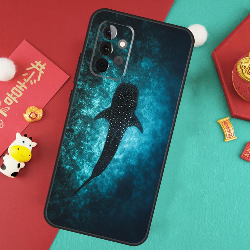 Ocean Whale Shark Swimming Case For Samsung Galaxy A55 A35 A25 A15 A14 A34 A54 A53 A33 A23 A13 A12 A52 A51 A32 Cover