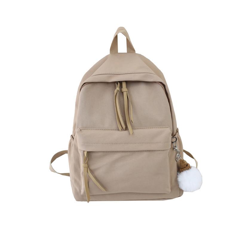 Vintage Girl Schoolbag Female Style High School College Student Junior High School Student Simple Super Fire Backpack Backpack