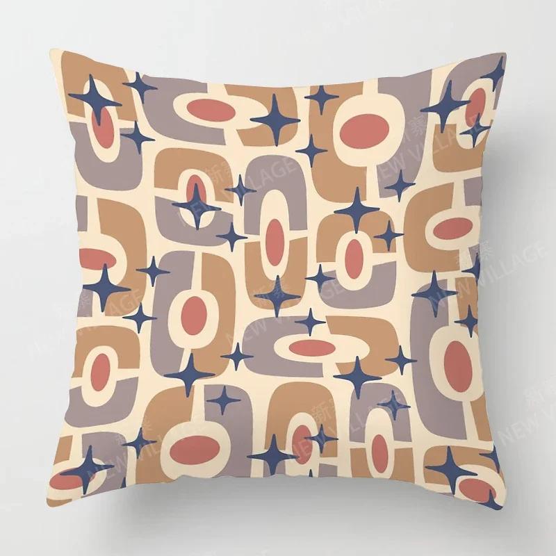 Nordic Fall Home Decor Autumn Throw Pillow Case Sofa Cushion Cover Modern  Geometry