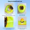 Cappello di sicurezza con protezione solare estiva, protezione per il collo, strisce riflettenti, berretto di sicurezza per lavoratori edili