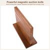 Wooden Magnetic Knife Holder Double-Sided Knife Display Rack Home Knives Utensils for Kitchen Counter Multifunctional Storage