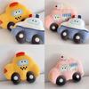 Cartoon Police Cars Taxis Cushion With Plush Fabric For Living Room Sofa Lounge Use