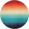 Gradient Coloured Irregular Shape Soft Puffy Rug Living Room Bedroom Rug Modern Home Decoration
