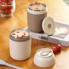 450ml Stainless Steel Lunch Box Thermal Breakfast Cup With Spoon Food Jar Containers Insulated Soup Thermos Vacuum Cup Lunchbox