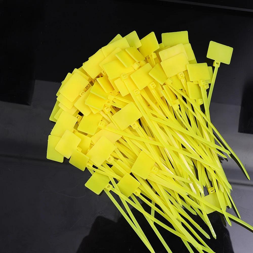 Nylon Cable Tie Plastic Loop Ties Markers Tag Cable Self-locking Zip Ties Office Plastic Loop Ties Wire Wraps Fixing Straps