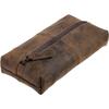 Leather Zip-Lock Cosmetic Makeup Pouch Bag Pen Pencil Case