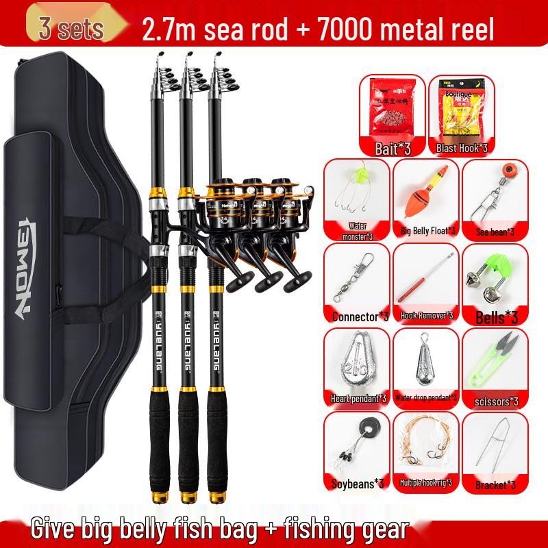 Sea Fishing Rod Set: Complete Long-Cast Gear Kit